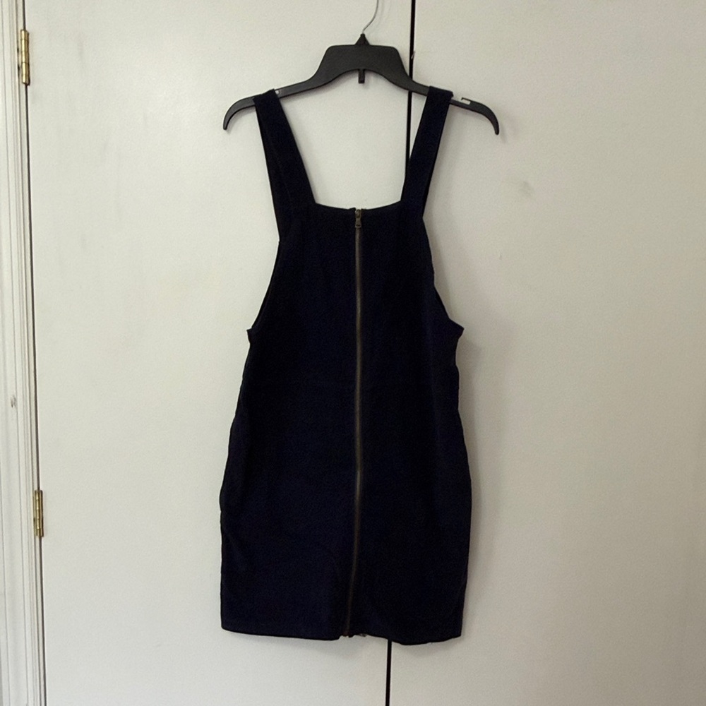 American Eagle Outfitters Navy Corduroy Overall Dress